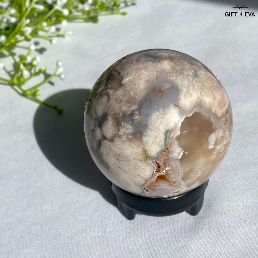 Flower Agate Sphere 54MM