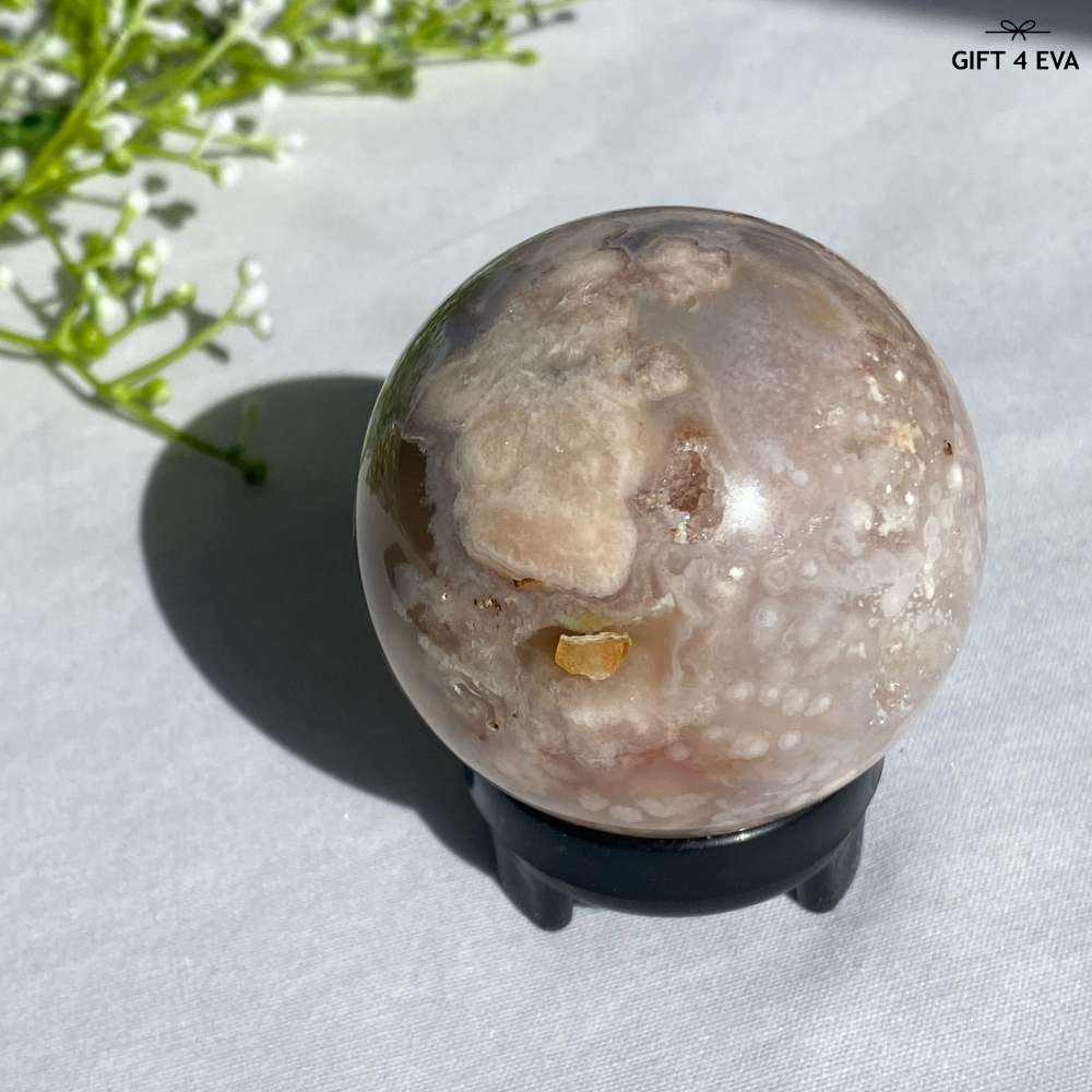 Flower Agate Sphere 54MM