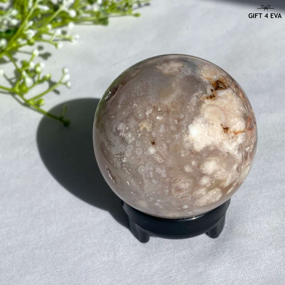 Flower Agate Sphere 54MM