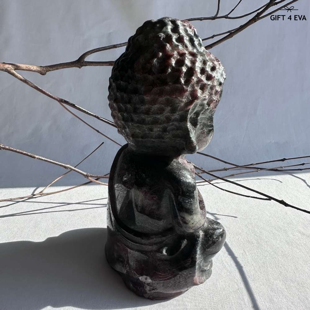 Garnet Sitting Buddha - Large