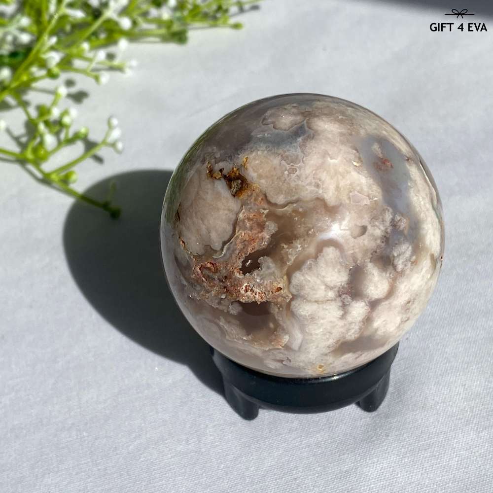 Flower Agate Sphere 54MM