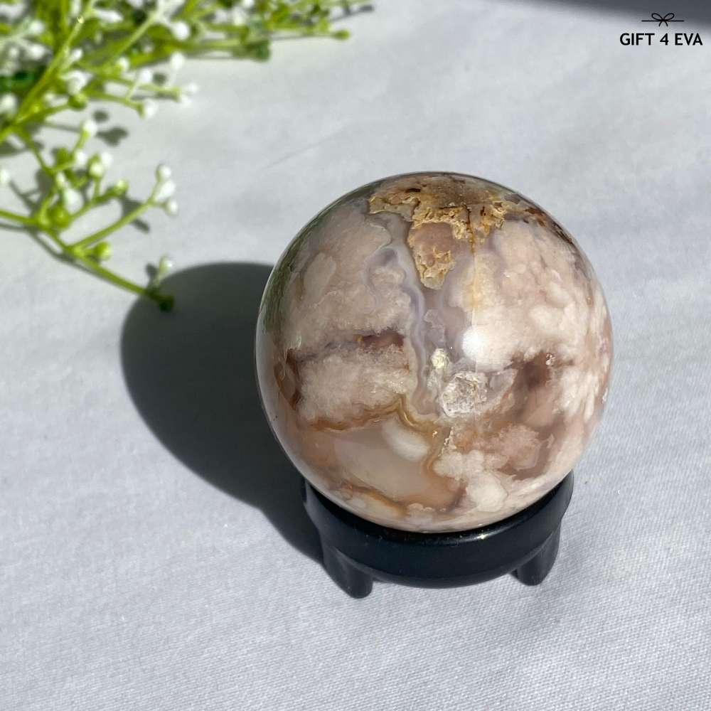 Flower Agate Sphere 49MM