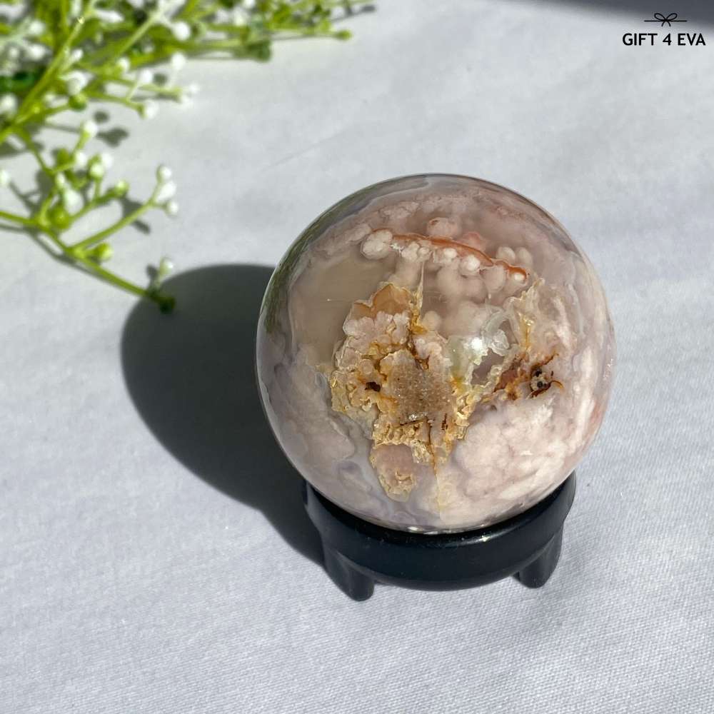 Flower Agate Sphere 49MM