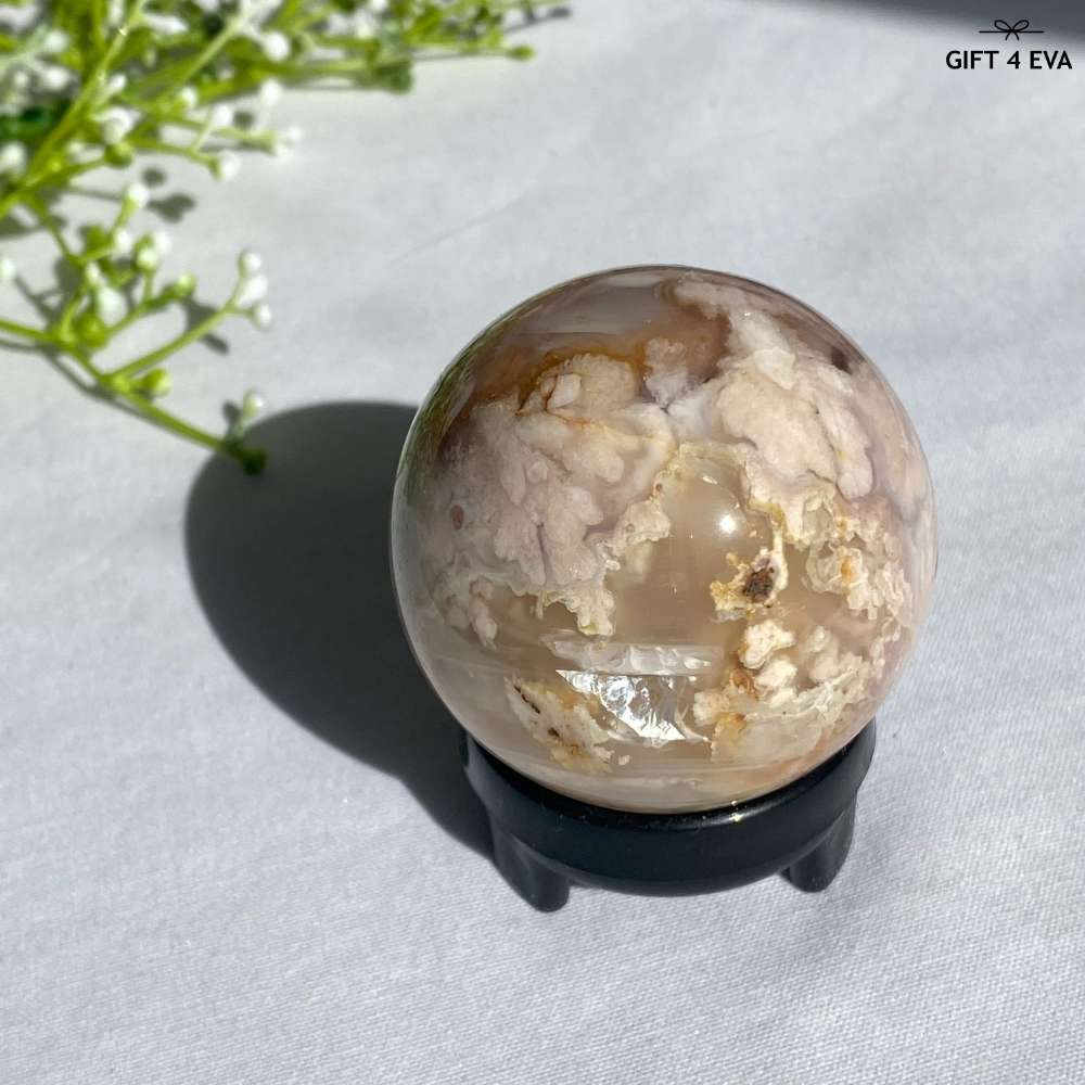 Flower Agate Sphere 49MM