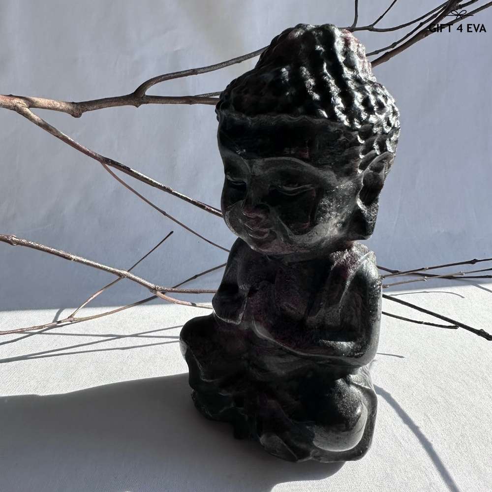 Garnet Sitting Buddha - Large