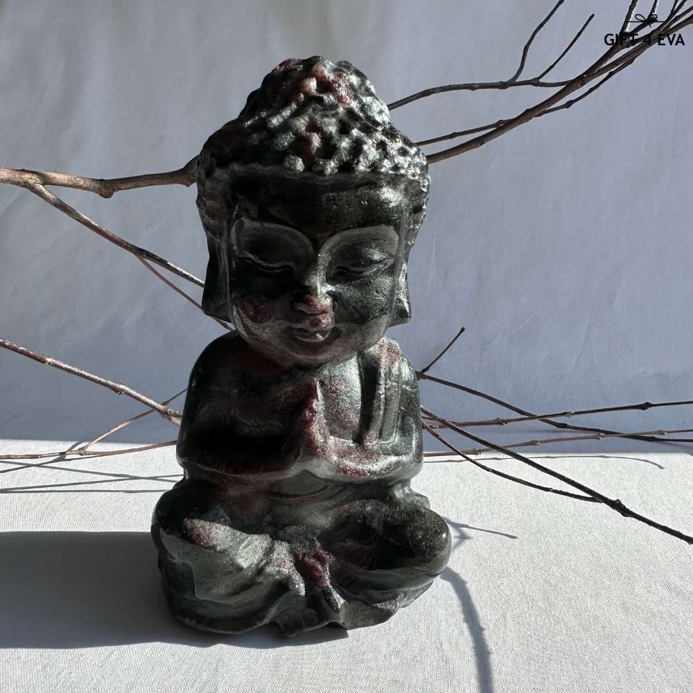 Garnet Sitting Buddha - Large