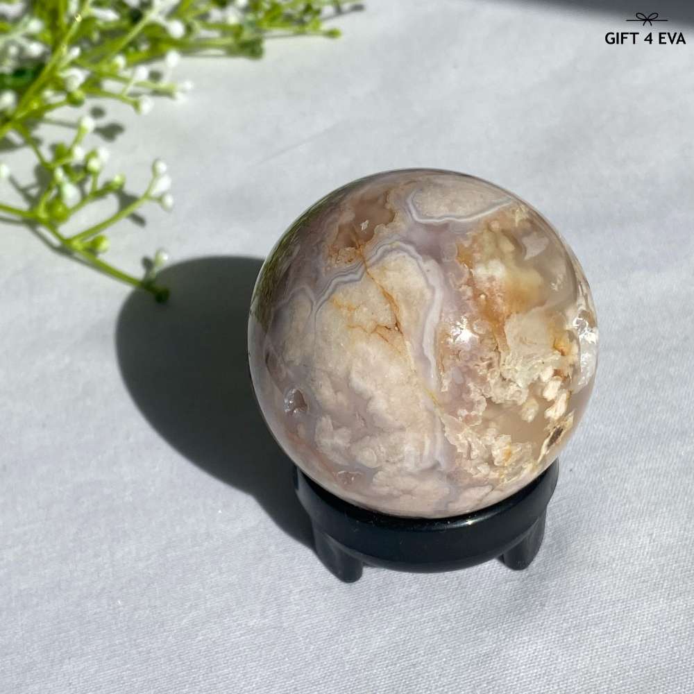 Flower Agate Sphere 49MM