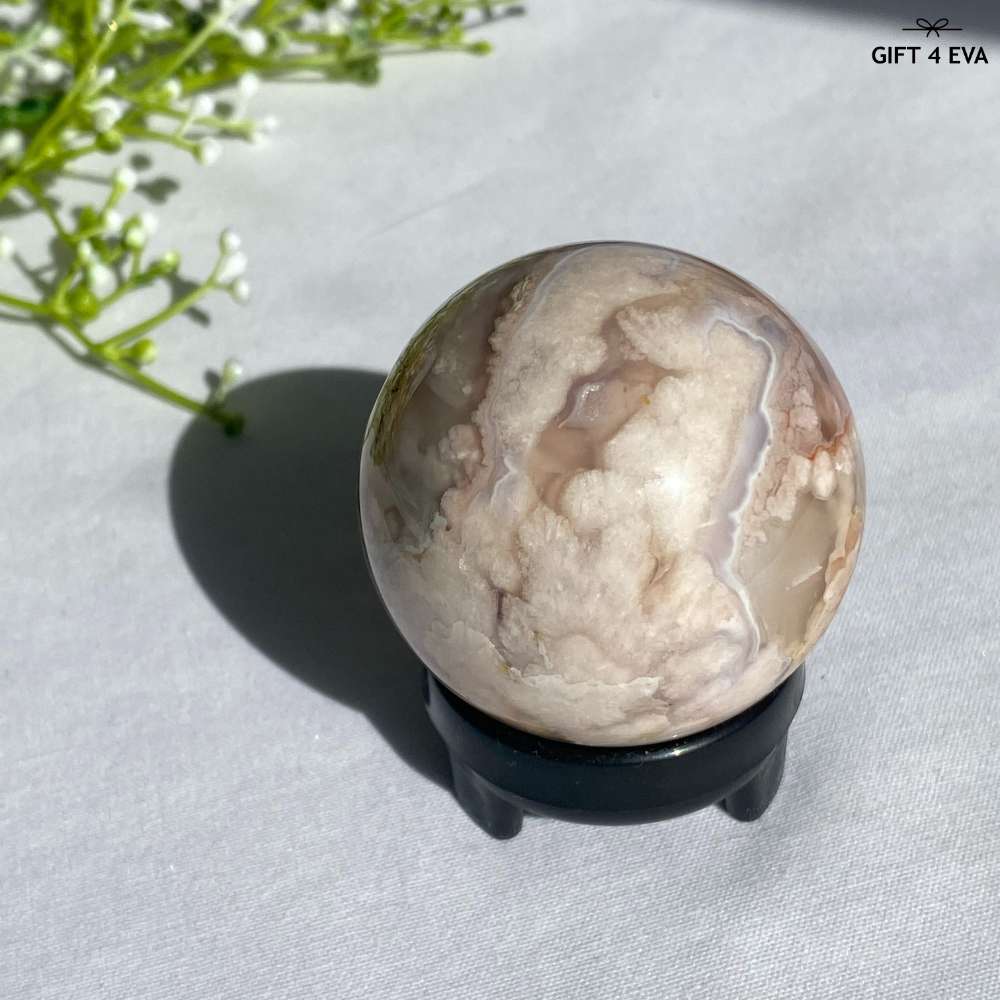 Flower Agate Sphere 49MM