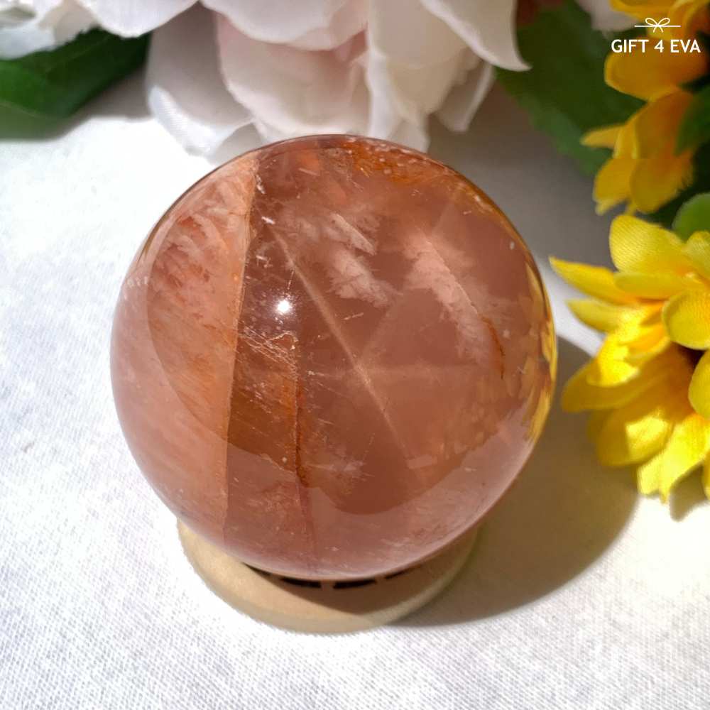 Garden Rose Quartz Sphere