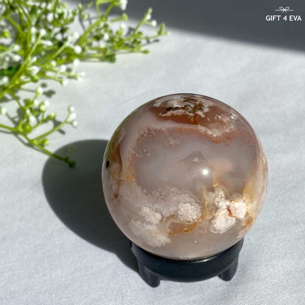 Flower Agate Sphere 53MM