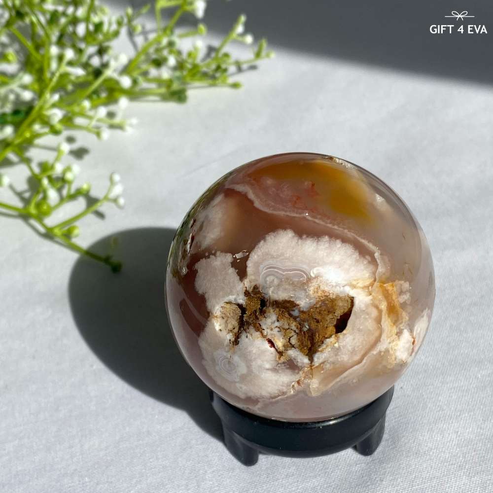 Flower Agate Sphere 53MM