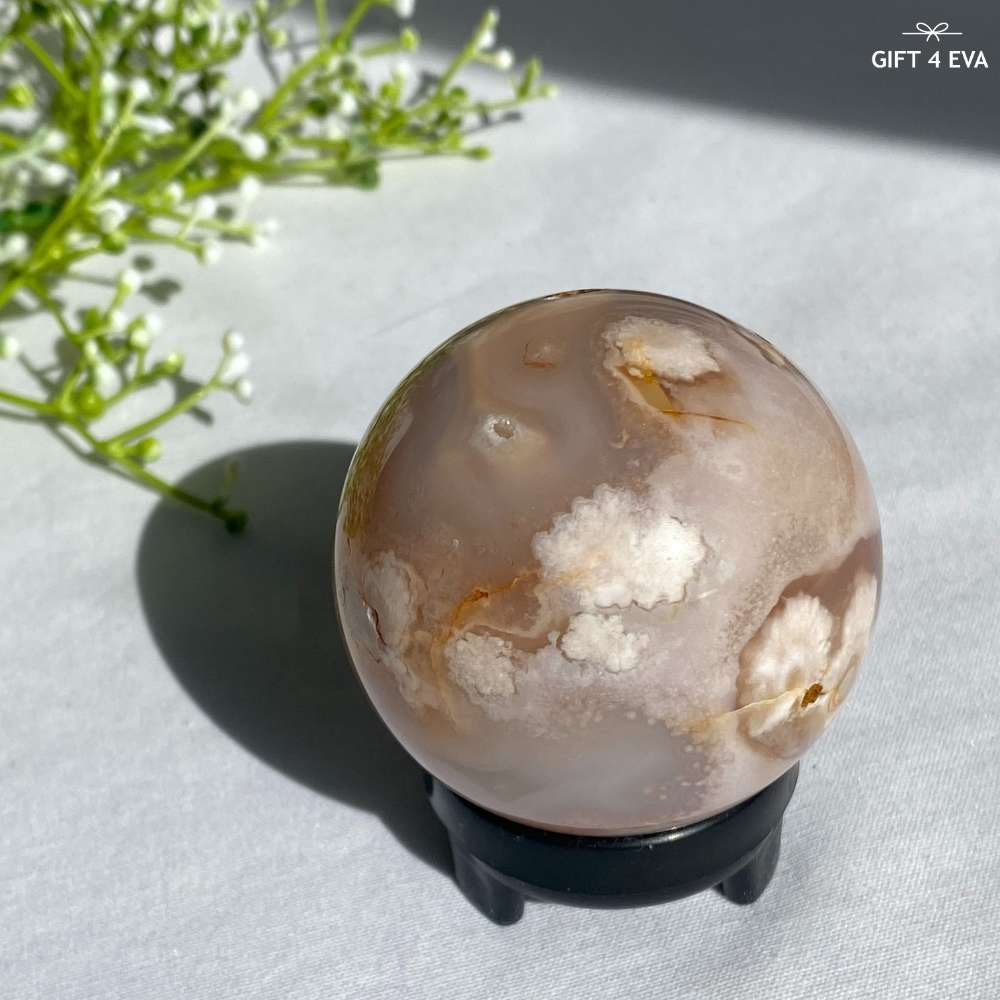 Flower Agate Sphere 53MM