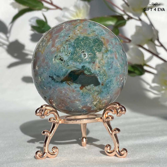 Pastel Ocean Jasper Sphere 58MM