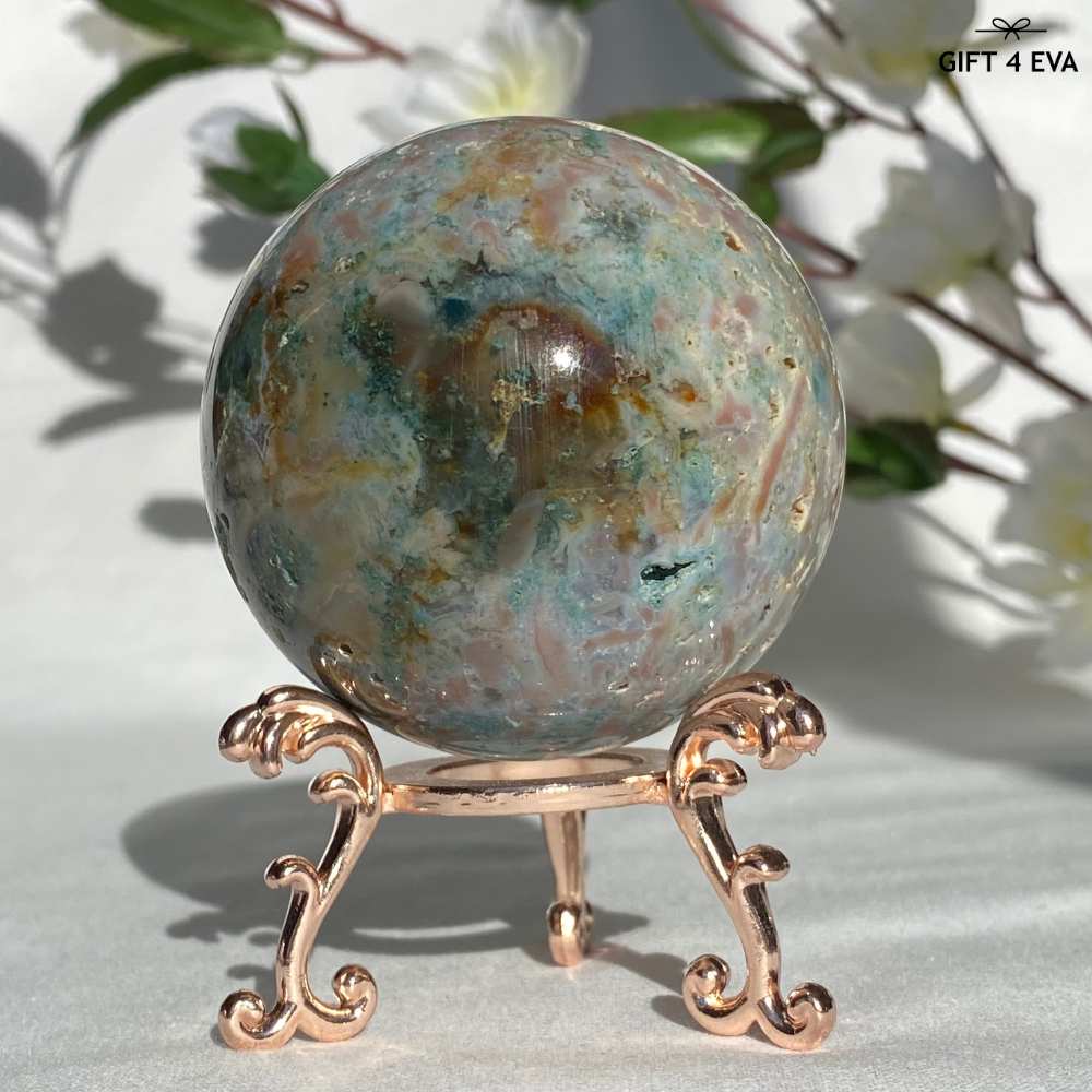 Pastel Ocean Jasper Sphere 58MM