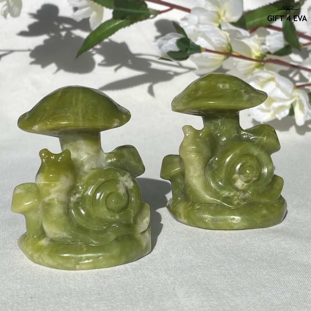 Green Jade Snail & Mushroom