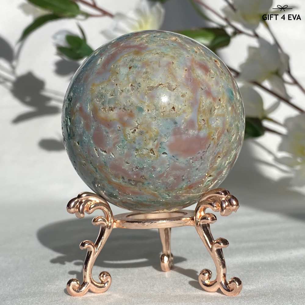 Pastel Ocean Jasper Sphere 58MM