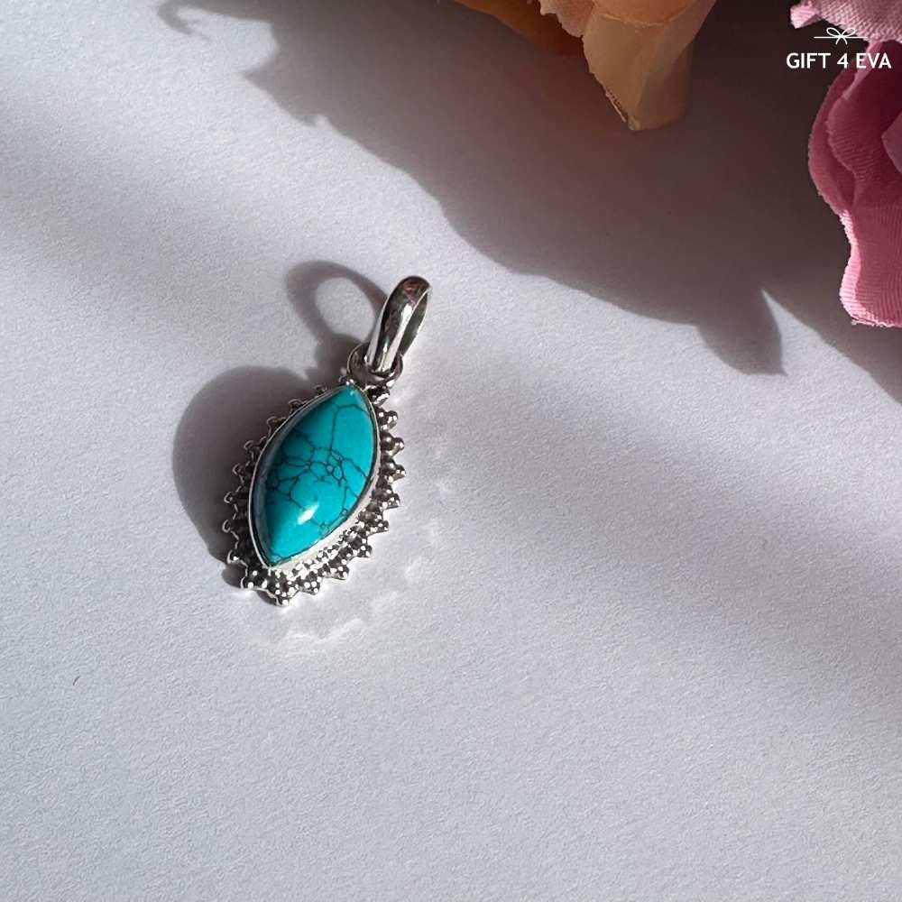 Jennifer Turquoise 925 Silver Pendant