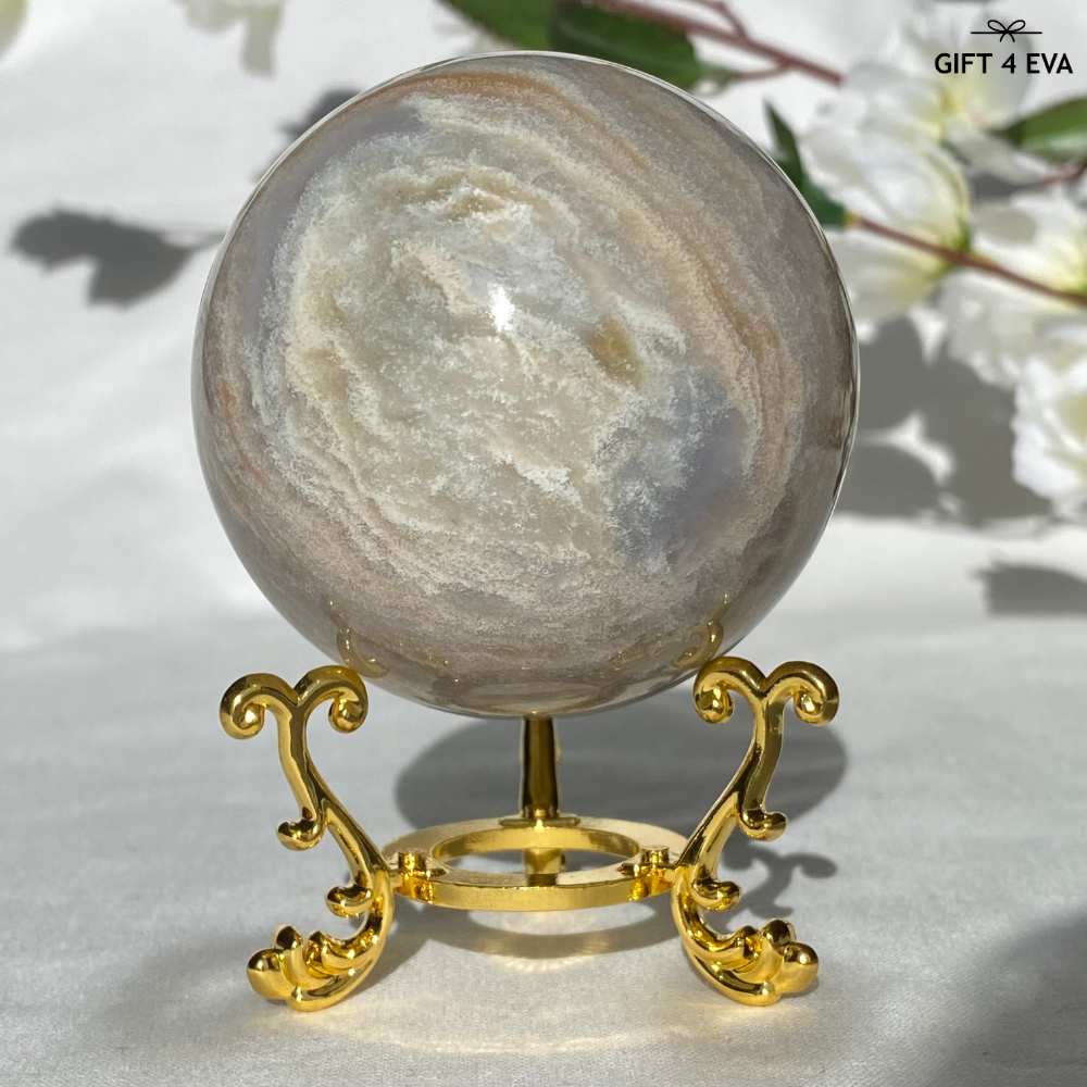 Pastel Ocean Jasper Sphere 61MM