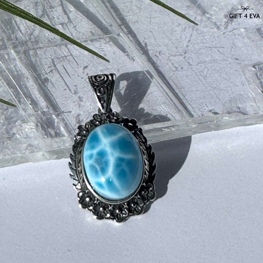 Audrey Larimar 925 Silver Pendant