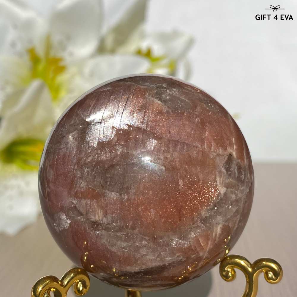 Sunstone Moonstone Sphere 49MM