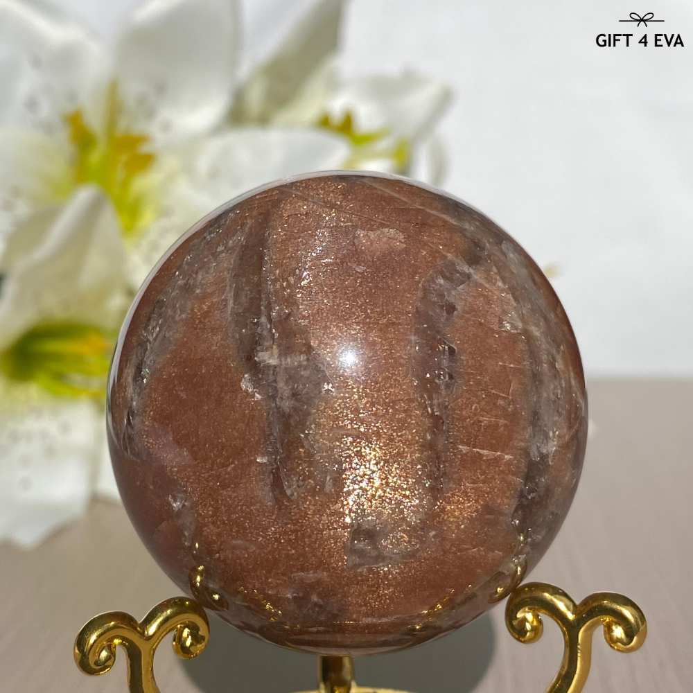 Sunstone Moonstone Sphere 49MM