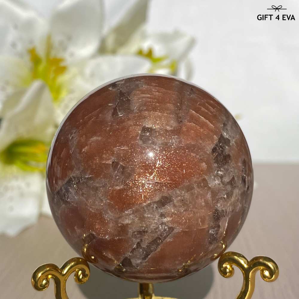 Sunstone Moonstone Sphere 49MM