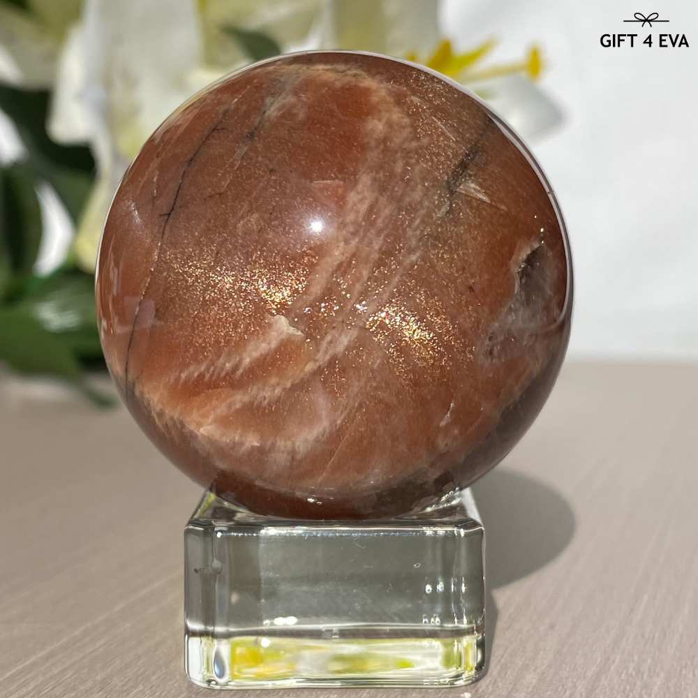 Sunstone Moonstone Sphere 46MM