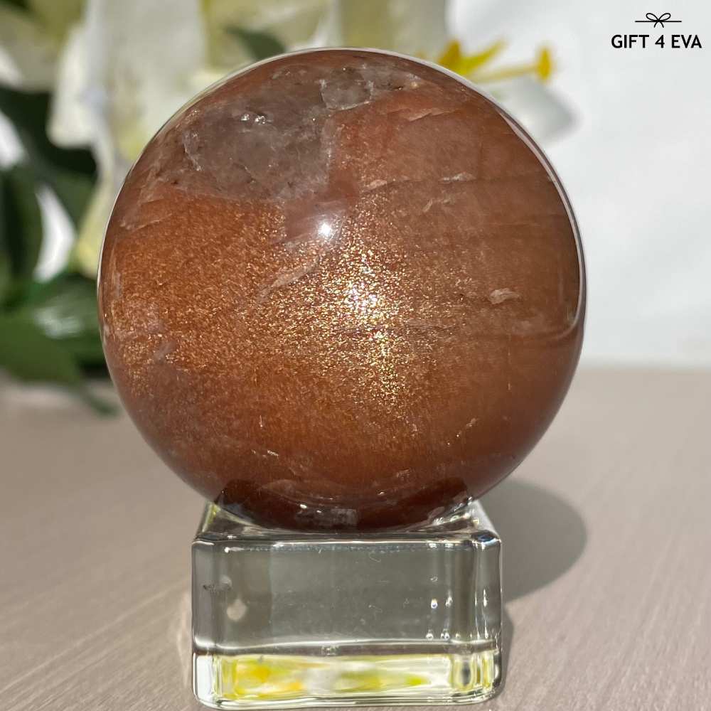 Sunstone Moonstone Sphere 46MM