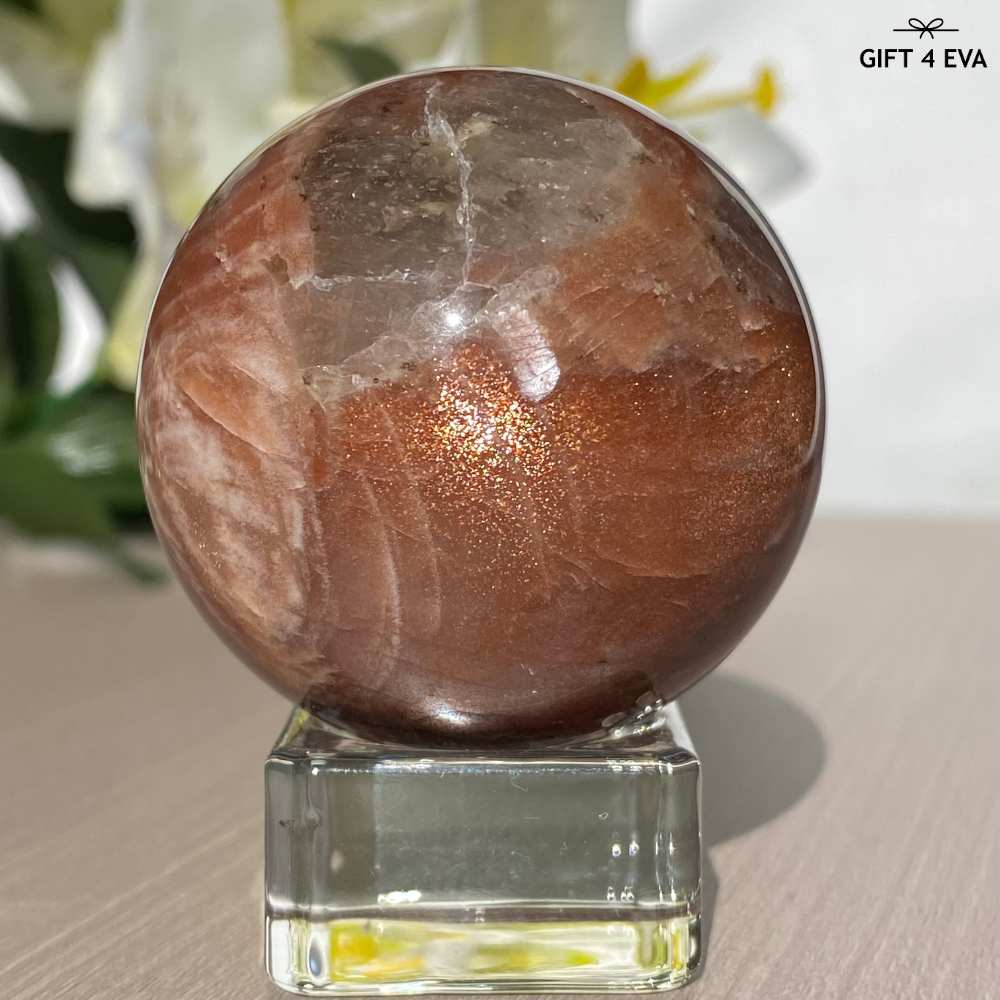 Sunstone Moonstone Sphere 46MM