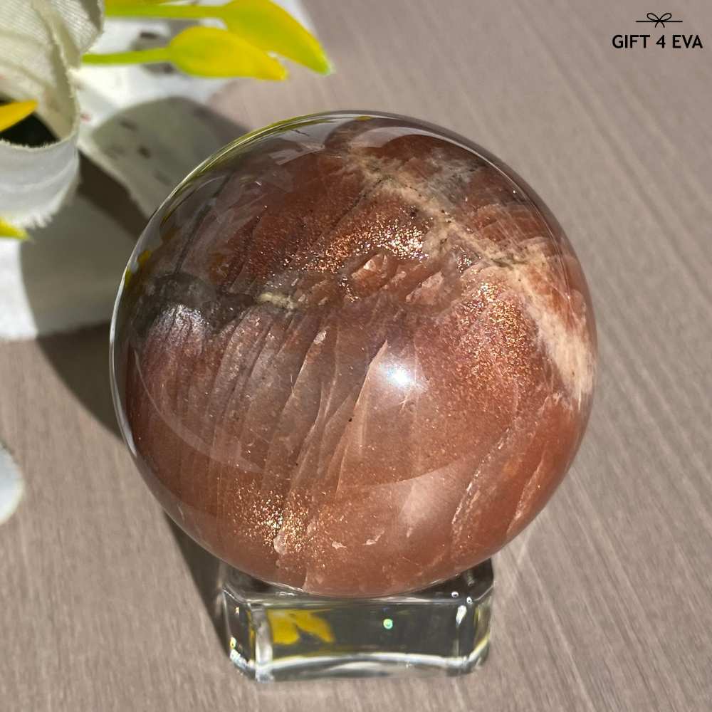 Sunstone Moonstone Sphere 46MM