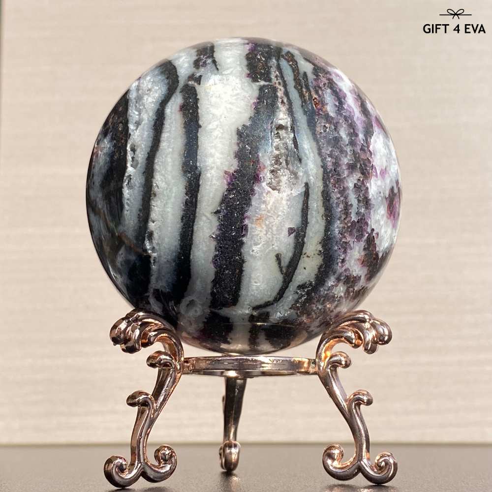 Zebra Fluorite Sphere 62MM