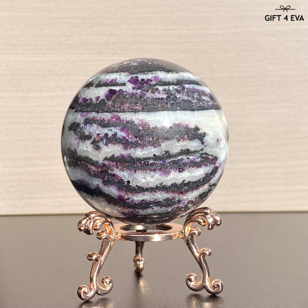 Zebra Fluorite Sphere 62MM