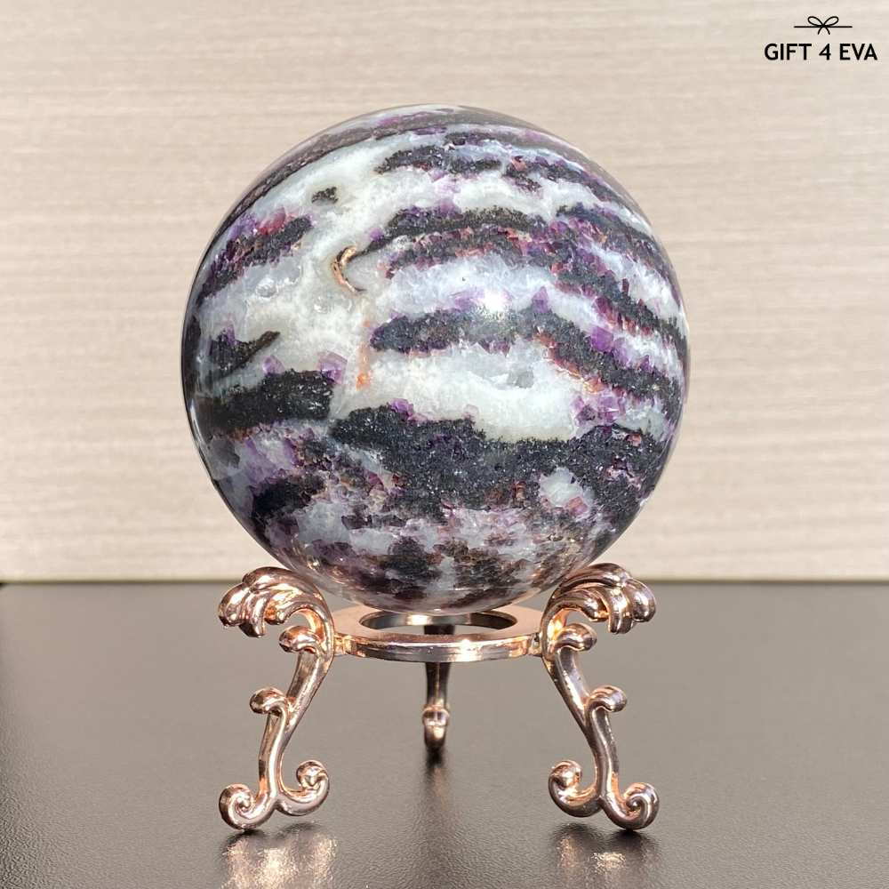 Zebra Fluorite Sphere 62MM