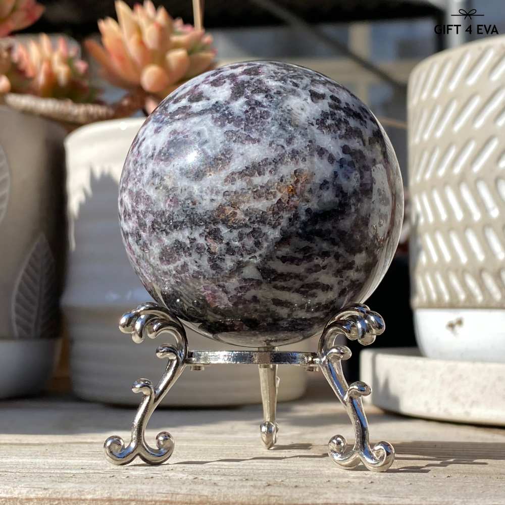 Zebra Fluorite Sphere 57MM