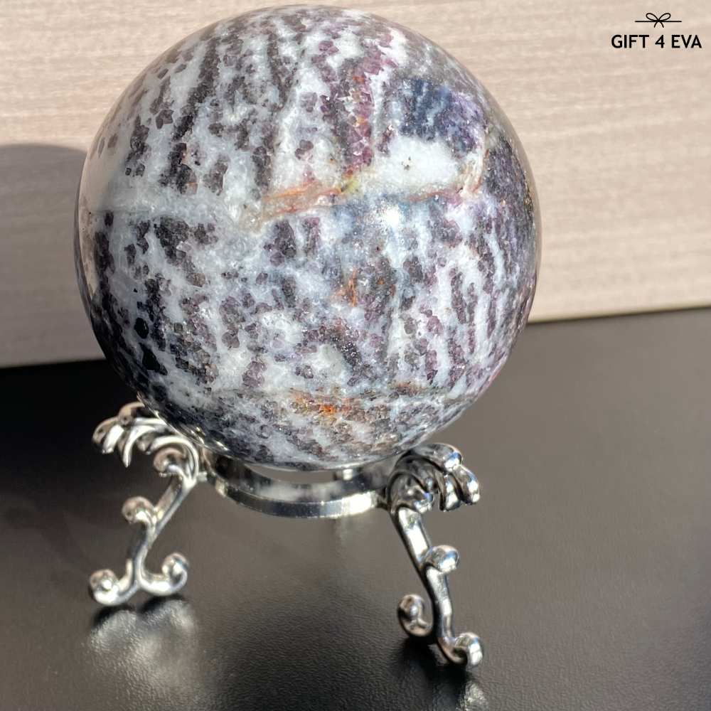 Zebra Fluorite Sphere 57MM