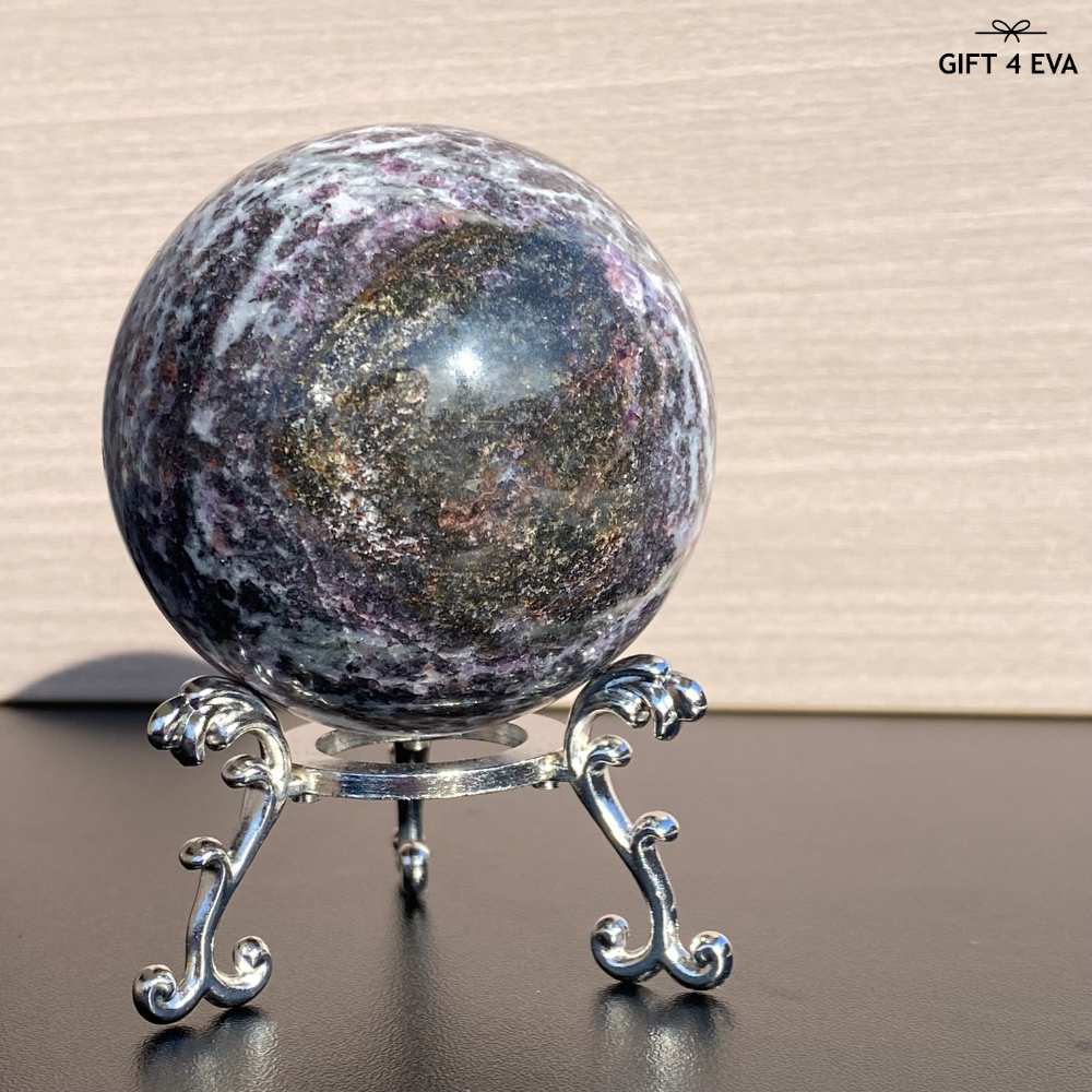 Zebra Fluorite Sphere 57MM