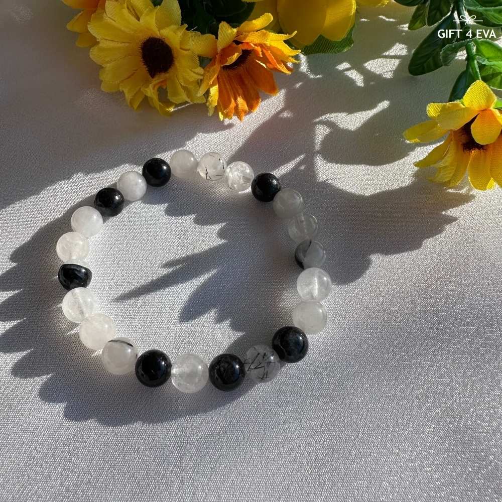 Tourmaline in Quartz Bracelet