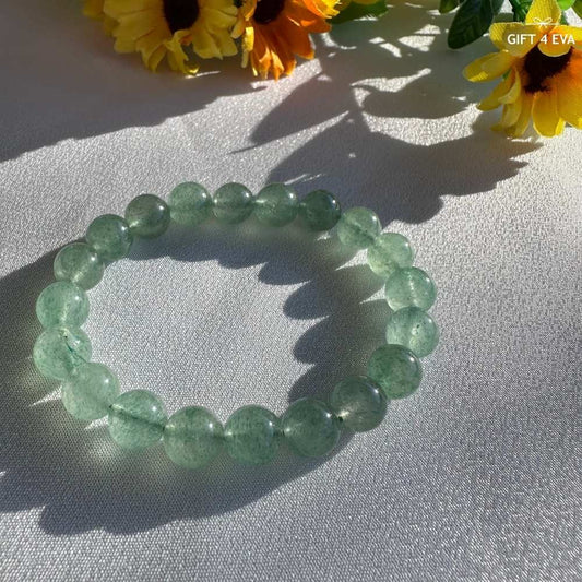 Green Strawberry Quartz Bracelet