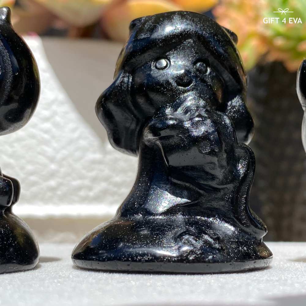 Black Obsidian Carvings - Assorted