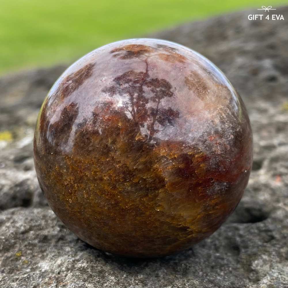 Full Amphibole Garden Quartz Sphere 41MM