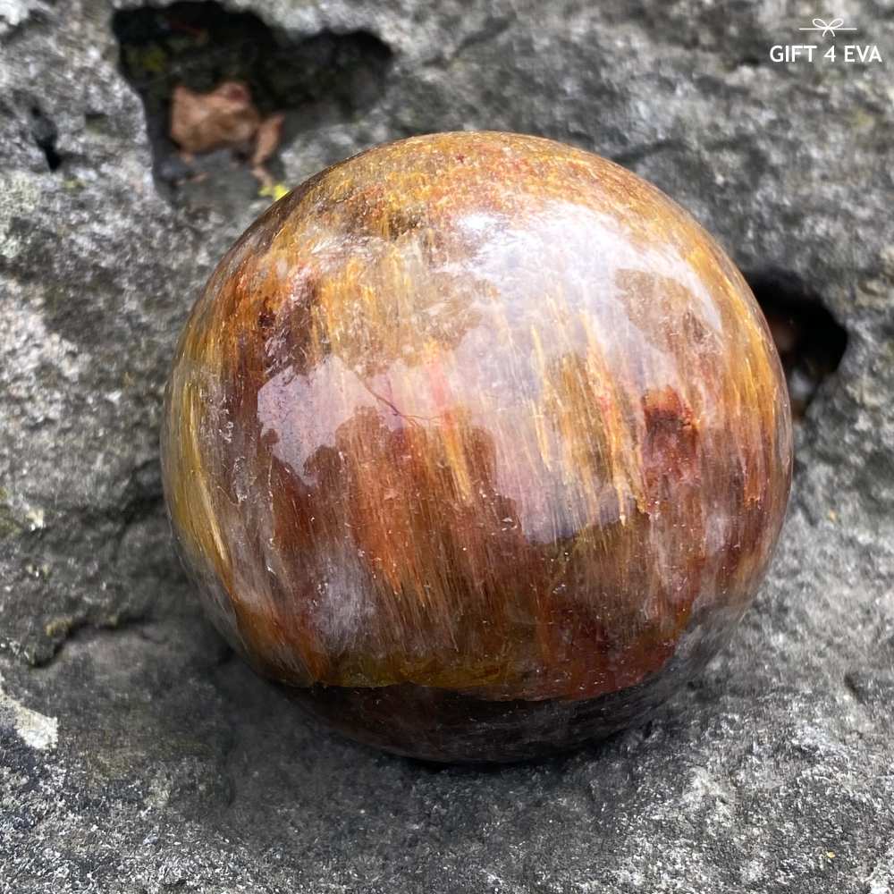 Full Amphibole Garden Quartz Sphere 41MM