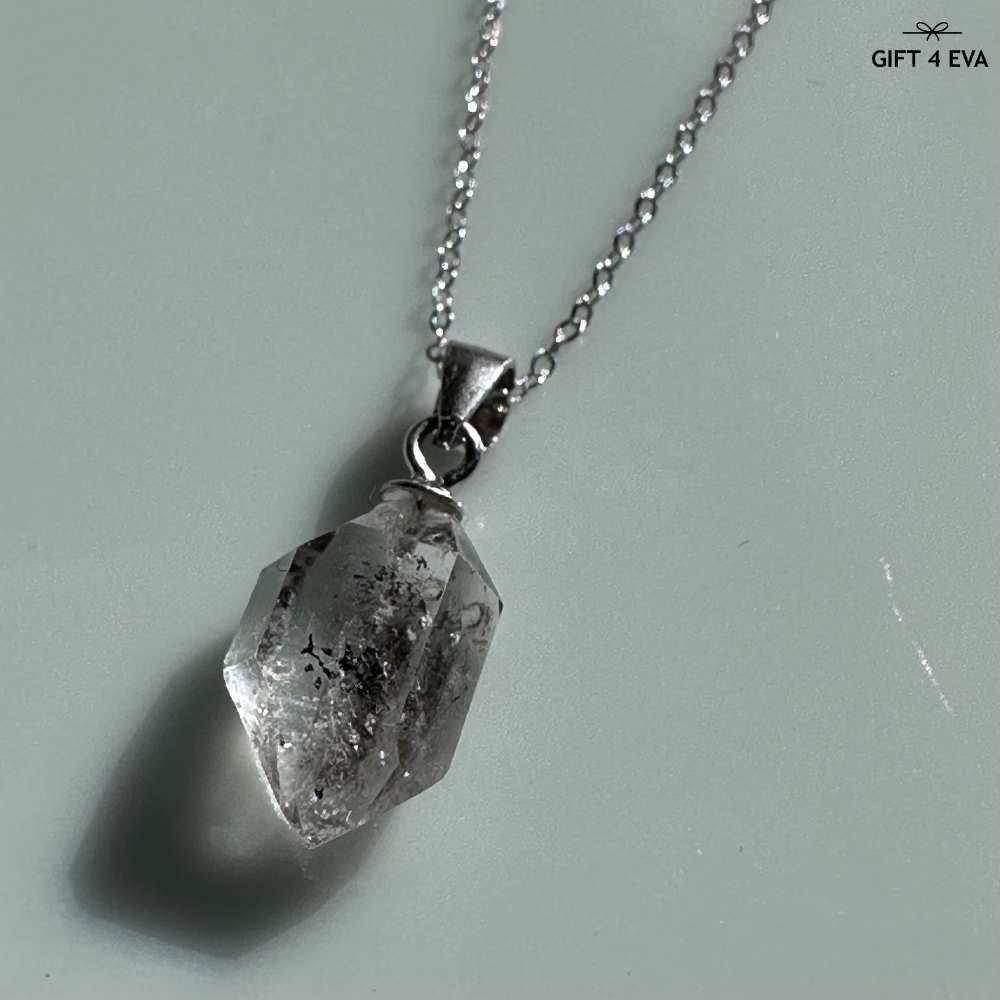 Herkimer Diamond 925 Silver Pendant Necklace