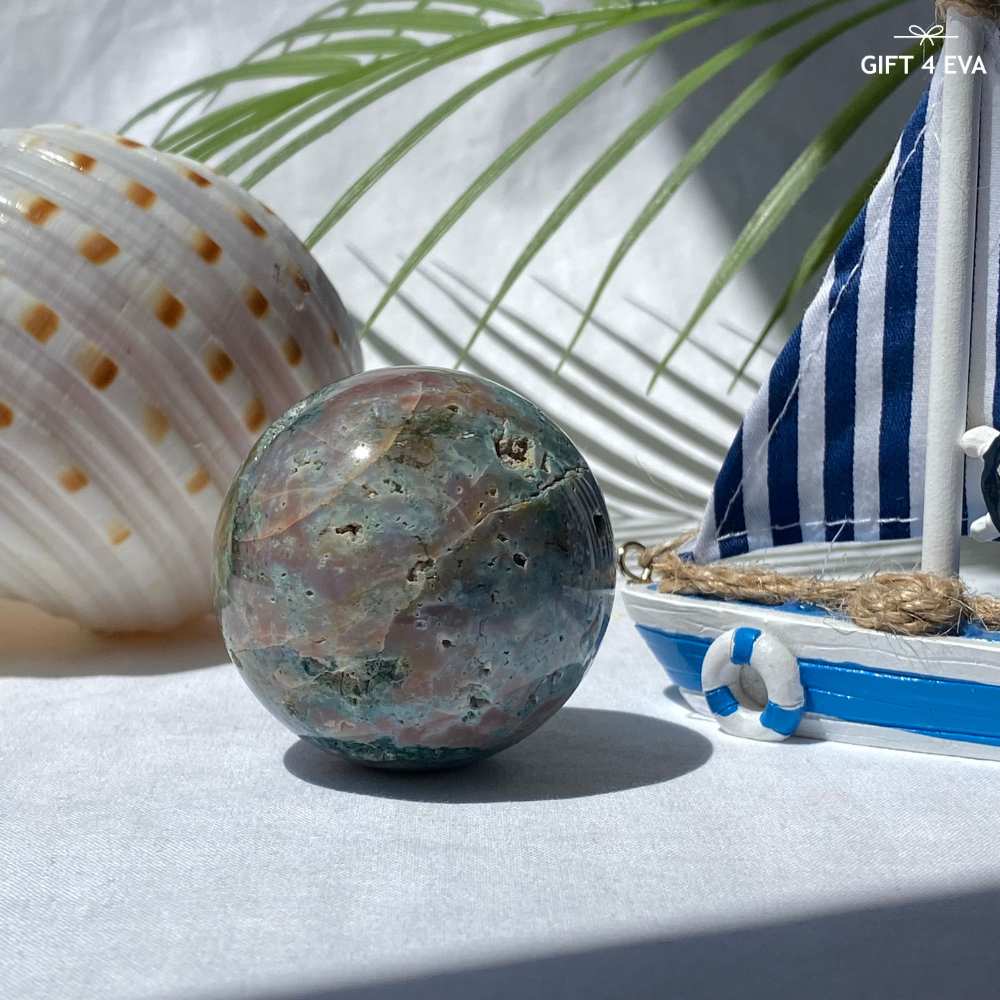 Pastel Ocean Jasper Sphere 53MM