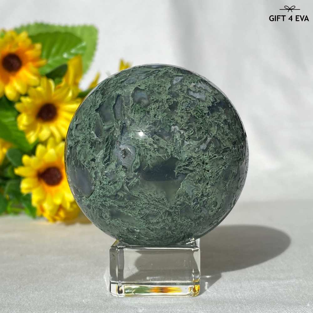 Moss Agate Sphere 59MM