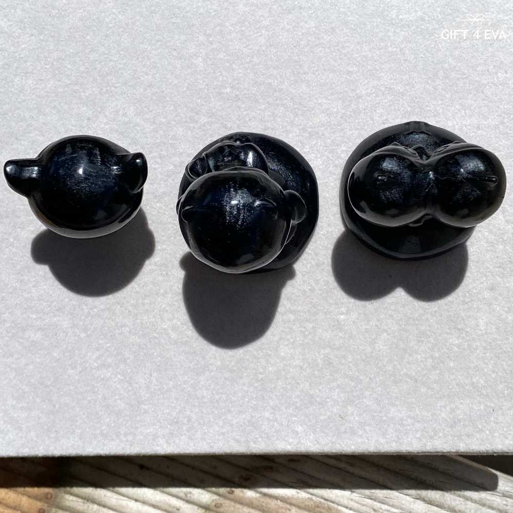 Black Obsidian Carvings - Assorted