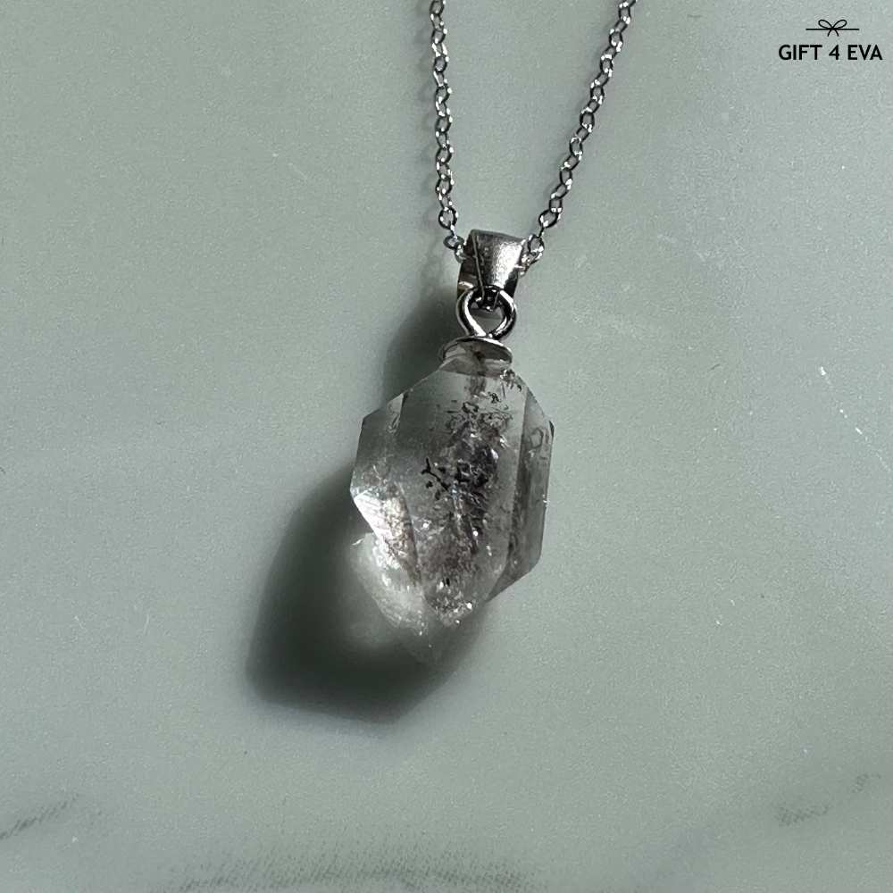 Herkimer Diamond 925 Silver Pendant Necklace