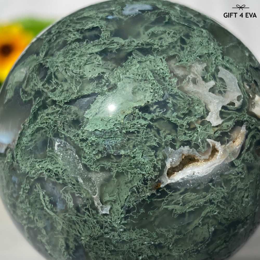 Moss Agate Sphere 59MM