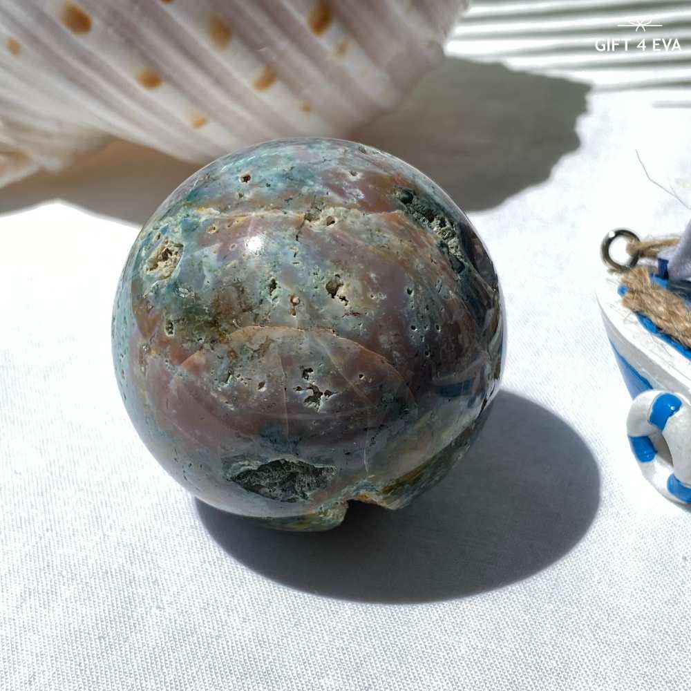 Pastel Ocean Jasper Sphere 53MM