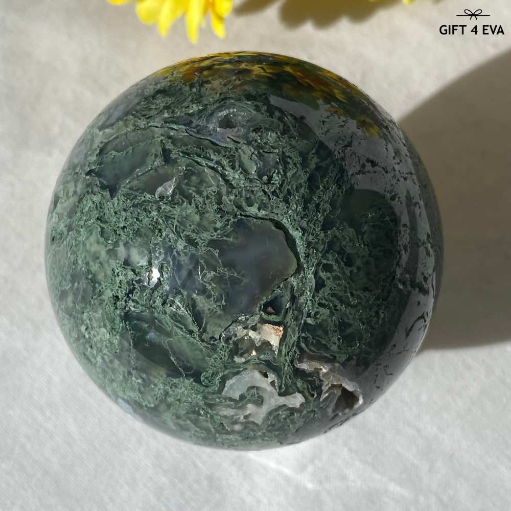 Moss Agate Sphere 59MM