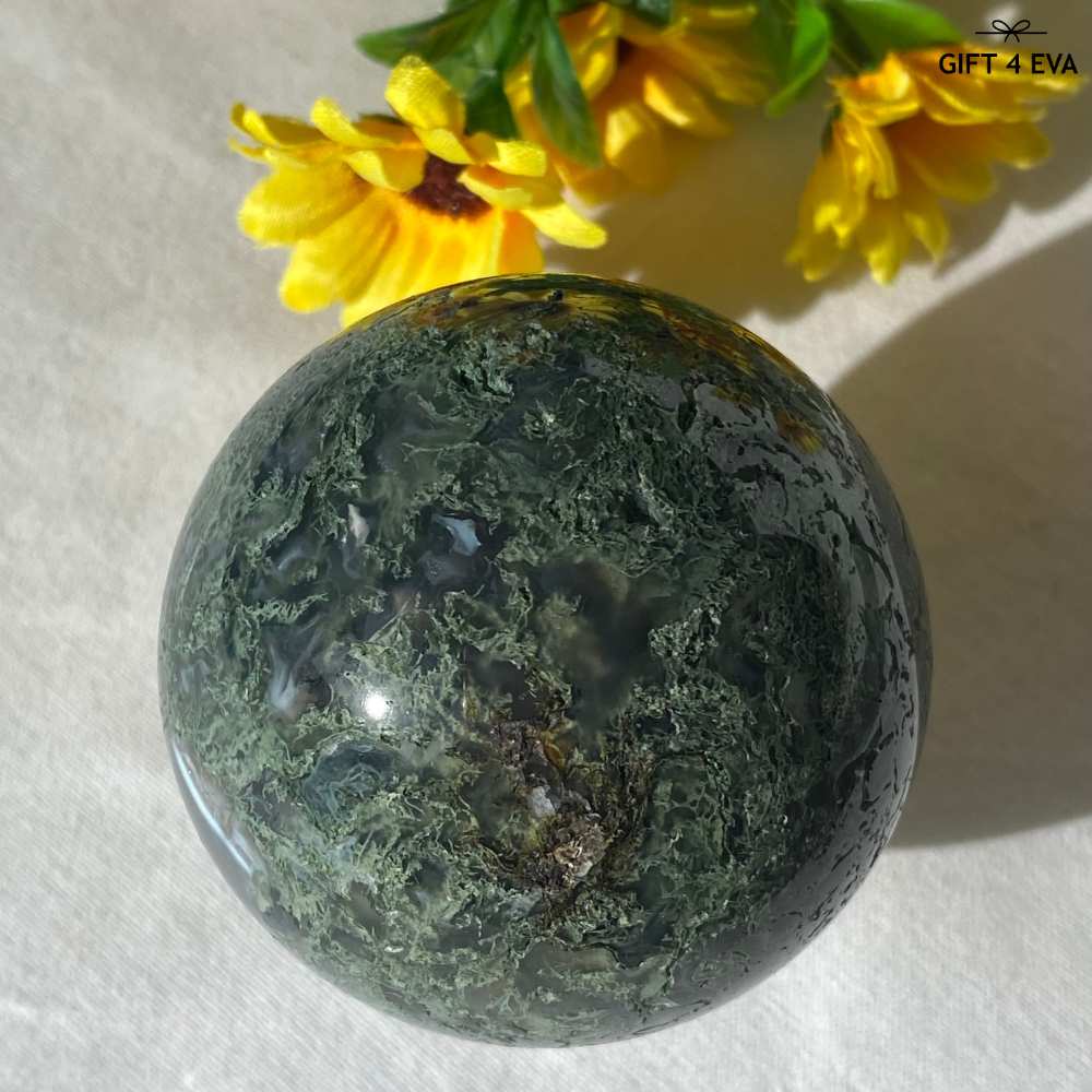 Moss Agate Sphere 59MM